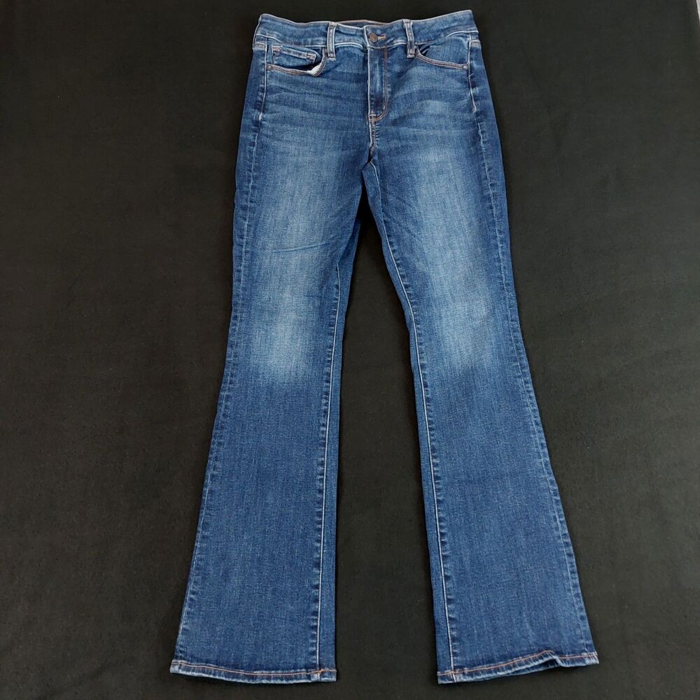 American Eagle High Rise Skinny Kick Stretch Jeans Womens 10R (Fit 30x31) Blue - Picture 2 of 8